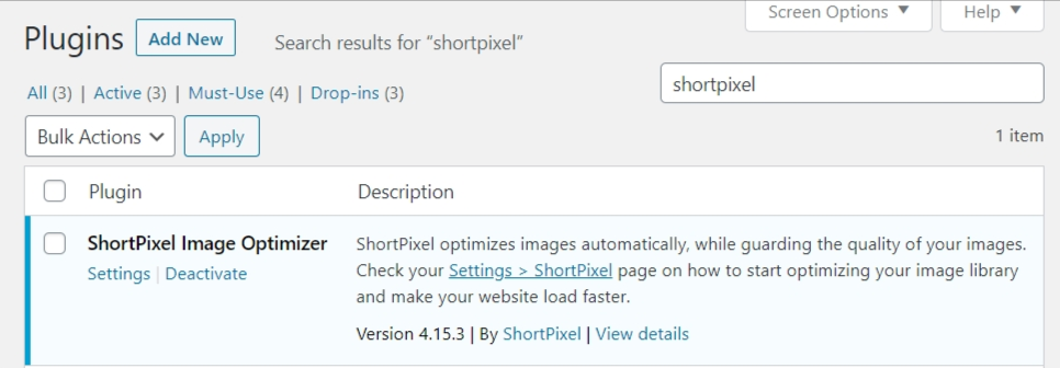 shortpixel wordpress plugin.  